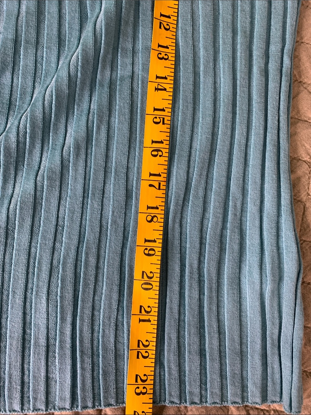 J. Crew Merino Wool Wide-Ribbed Aegean Teal Crewneck longsleeve Top 2026 New M - Picture 12 of 12
